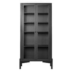 Cabinets, A90 Boderne display case, 178 cm, black beech, Black