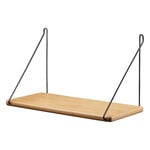 FDB Møbler B145 shelf, 20 x 45 cm, lacquered oak - black