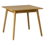 Dining tables, C35A dining table, 82 x 82 cm, lacquered oak, Natural
