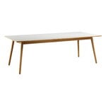 Dining tables, C35C dining table, 220 x 95 cm, oak - light grey linoleum, Grey