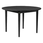 C62 Bjørk dining table, 115 cm, black oak