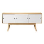 Sideboards & dressers, A85 Butler sideboard, oak - white, White