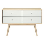 Sideboards & dressers, F22 Butler dresser, low, oak - white, White