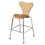 Kids' furniture, Series 7 Junior chair, oak - chrome, Natural