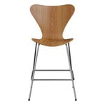 Fritz Hansen Series 7 3187 counter stool, chrome - elm veneer