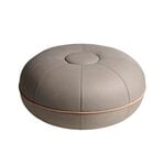 CM Pouf, small, light grey leather
