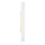 Wall lamps, Vuelta wall lamp, 100 cm, white - brass, White