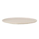 Plates, Flow Plate, large, off - white speckle, White