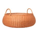 Wooden baskets, Braided basket, low, Natural