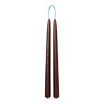 Candles, Dipped candle, 2 pcs, 2,2 cm, brown, Brown