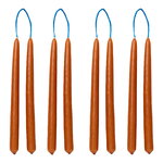 ferm LIVING Dipped candle, 8 pcs, 1,2 cm, amber