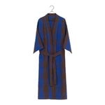 Bathrobes, Field robe, brown - bright blue, Brown