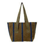 Yard picnic bag, olive - bright blue
