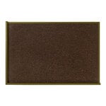 Memory boards, Kant pinboard, 63 x 96 cm, brown – olive green, Brown