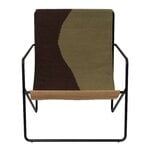 Armchairs & lounge chairs, Desert lounge chair, black - dune, Multicolour