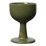 Bicchieri da vino, Bicchiere da vino in ceramica Floccula, verde, Verde