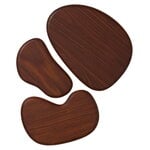 ferm LIVING Cairn cutting boards, set of 3, dark brown