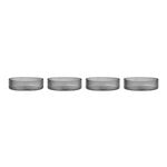 Bowls, Ripple serving bowls, set of 4, smoke grey, Gray