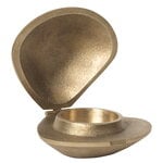 Tealight holders, Clam candle holder, brass, Gold