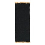 Muut matot, Block Runner matto, 80 x 200 cm, musta - luonnonvärinen, Musta