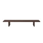 Side & end tables, Kona display table, dark stained oak, Brown