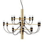 Pendant lamps, 2097/18 chandelier, brass, Gold