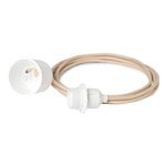 , Fabric cord set for pendant, sand, Beige