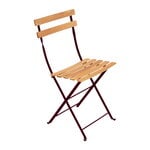 Patio chairs, Bistro Naturel chair, 2 pcs, black cherry, Red