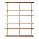 Wall shelves, Bond W206 shelf, lacquered oak, Natural