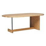 Koku coffee table, oval, lacquered oak