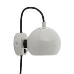 Frandsen Ball wall lamp, 12 cm, glossy pale grey