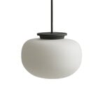 Frandsen Supernate pendant, 13,3 cm, white opal - black