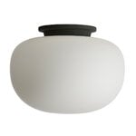 Frandsen Supernate ceiling lamp, 38 cm, white opal - black