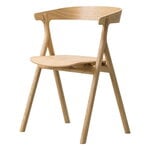 Ruokapöydän tuolit, Yksi tuoli, lakattu tammi, Luonnonvärinen