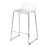 Fredericia Sgabello da bar Pato, 67 cm, bianco - cromo