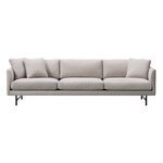 Sofas, Calmo 80 Sofa, 3-Sitzer, Sunniva 242 – schwarzer Stahl, Grau