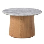 Tavoli da salotto, Tavolino da salotto Niveau, 45 cm, frassino oliato-grigio tundra, Grigio