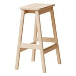 Bar stools & chairs, Angle barstool 65 cm, white oiled oak, Natural