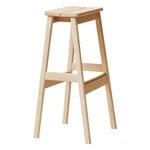 Bar stools & chairs, Angle barstool 75 cm, white oiled oak, Natural