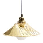 Pendant lamps, Propeller lamp shade, 24 cm, brass, Gold