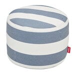 Fatboy Point Outdoor pouf,  striped, ocean blue - white