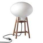 FDB Møbler U4 Hiti table lamp, walnut - opal glass