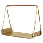 ferm LIVING Port wood basket, brass