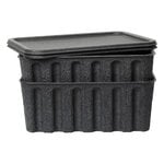 Ferm Living Paper pulp box, large, 2 pcs, charcoal