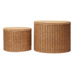 Willora braided storage, set of 2, natural rattan