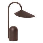 Ferm Living Lampada portatile Arum, dark chocolate