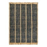 Ferm Living Athens Stripes matto, 140 x 200 cm, natural - ink blue