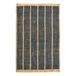 Ferm Living Athens Stripes matto, 170 x 240 cm, natural - ink blue