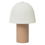 Ferm Living Frill ladattava pöytävalaisin, roosa - valkoinen