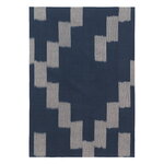 Ferm Living Canovaccio Ikat, blu inchiostro - pergamena